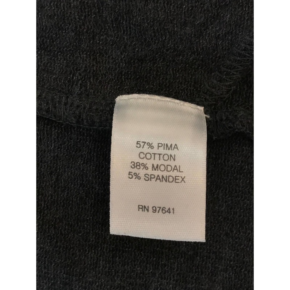 J Jill Pure Jill Womens Open Front Cardigan Pima Cotton Long Sleeve Gray Sz XL - Picture 8 of 10
